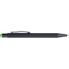 Stylo bille personnalisable à toucher gomme Formentera Matières : caoutchouc Couleurs : vert citron goodies publicitaire événeme