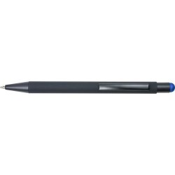 Stylo bille personnalisable à toucher gomme Formentera Matières : caoutchouc Couleurs : bleu cobalt livraison express 24h 48h