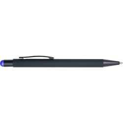 Stylo bille personnalisable à toucher gomme Formentera Matières : caoutchouc Couleurs : bleu cobalt cadeau entreprise pas cher