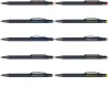 Stylo bille personnalisable à toucher gomme Formentera Matières : caoutchouc Couleurs : bleu cobalt impression logo haute qualit