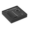 Set Cadeau d'Affaires Personnalisé - Détails Inclus - KADEAU Matières : acier inoxydable Couleurs : noir