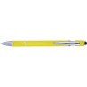 Stylo bille personnalisé en métal Primo Matières : caoutchouc Couleurs : jaune