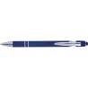 Stylo bille personnalisé en métal Primo Matières : caoutchouc Couleurs : bleu livraison express 24h 48h