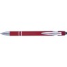 Stylo bille personnalisé en métal Primo Matières : caoutchouc Couleurs : rouge accessoire événementiel unique