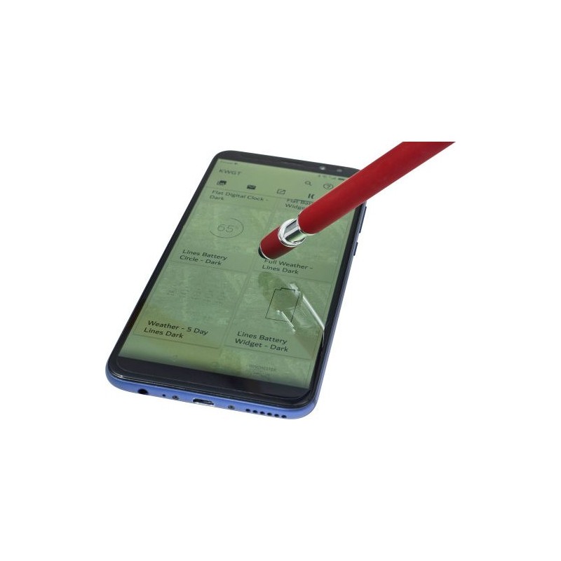 Stylo bille personnalisé en métal Primo Matières : caoutchouc Couleurs : blanc impression haute définition