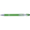 Stylo bille personnalisé en métal Primo Matières : caoutchouc Couleurs : vert citron personnalisable avec votre logo