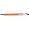 Stylo bille personnalisé en métal Primo Matières : caoutchouc Couleurs : orange goodies publicitaire événementiel