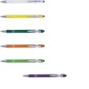 Stylo bille personnalisé en métal Primo Matières : caoutchouc Couleurs : orange personnalisation sur mesure