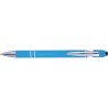 Stylo bille personnalisé en métal Primo Matières : caoutchouc Couleurs : bleu clair cadeau collaborateur premium