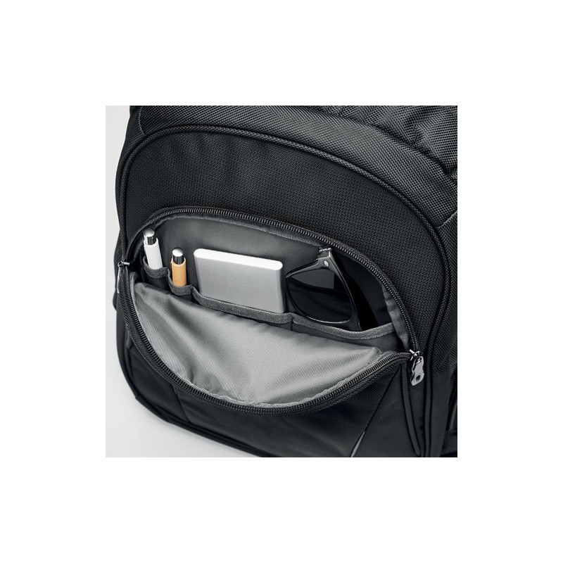 Sac à dos personnalisé et pratique pour ordinateur portable - MACAU Matières : PET Couleurs : noir livraison express 24h 48h