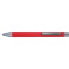 Stylo bille en métal personnalisé Emmett Matières : caoutchouc Couleurs : rouge