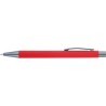 Stylo bille en métal personnalisé Emmett Matières : caoutchouc Couleurs : rouge objet publicitaire robuste
