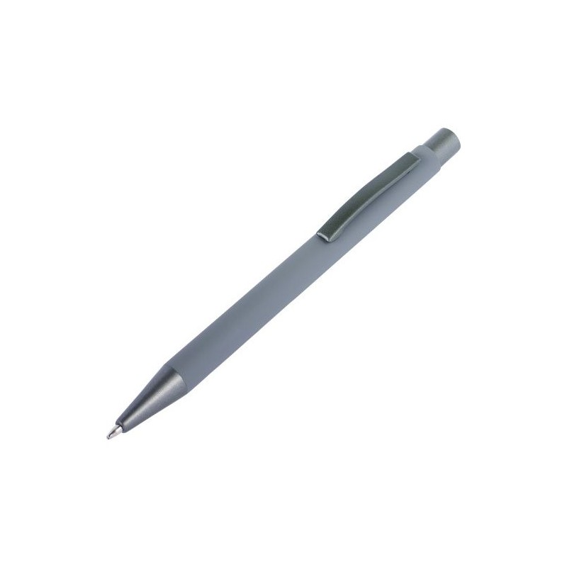 Stylo bille en métal personnalisé Emmett Matières : caoutchouc Couleurs : rouge livraison express 24h 48h