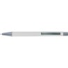 Stylo bille en métal personnalisé Emmett Matières : caoutchouc Couleurs : blanc cadeau collaborateur premium