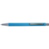 Stylo bille en métal personnalisé Emmett Matières : caoutchouc Couleurs : bleu clair livraison express 24h 48h