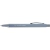 Stylo bille en métal personnalisé Emmett Matières : caoutchouc Couleurs : bleu clair marquage couleur éclatante