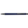 Stylo bille en métal personnalisé Emmett Matières : caoutchouc Couleurs : bleu personnalisable avec votre logo