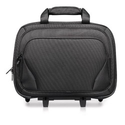 Trolley d'affaires Pratique et Élégant Personnalisé - MACAU Matières : PET Couleurs : noir cadeau entreprise pas cher