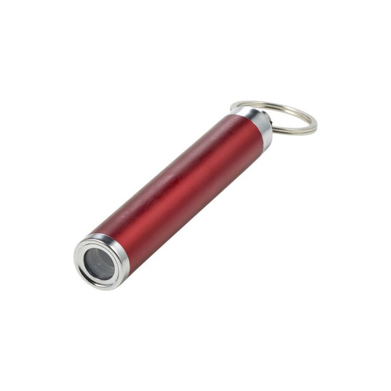 Porte-clés en métal pratique avec torche Zola Matières : métal Couleurs : noir personnalisation sur mesure