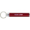 Porte-clés en métal pratique avec torche Zola Matières : métal Couleurs : noir marquage laser ultra précis