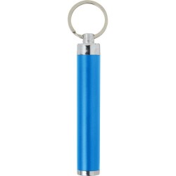 Porte-clés en métal pratique avec torche Zola Matières : métal Couleurs : bleu clair cadeau collaborateur premium