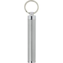 Porte-clés en métal pratique avec torche Zola Matières : métal Couleurs : argenté marquage laser ultra précis