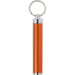 Porte-clés en métal pratique avec torche Zola Matières : métal Couleurs : orange cadeau entreprise pas cher