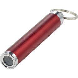 Porte-clés en métal pratique avec torche Zola Matières : métal Couleurs : rouge impression haute définition