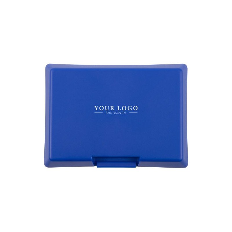 Lunch box personnalisée en plastique idéale pour vos repas Adaline Matières : plastique Couleurs : bleu cobalt cadeau entreprise