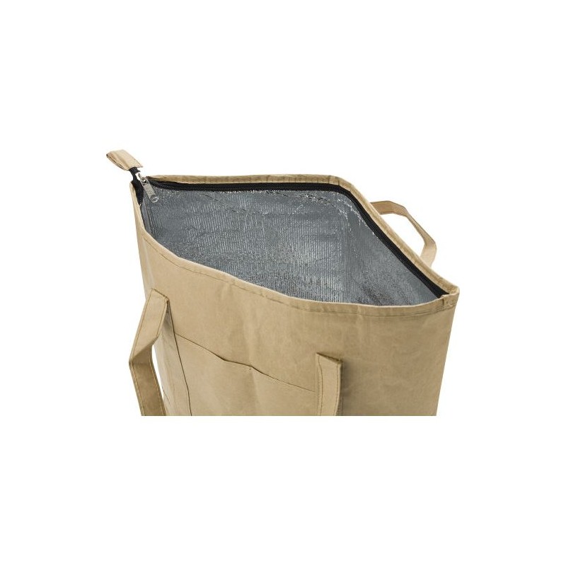 Sac isotherme  et pratique en papier laminé Oakley Matières : aluminium Couleurs : brun impression haute définition
