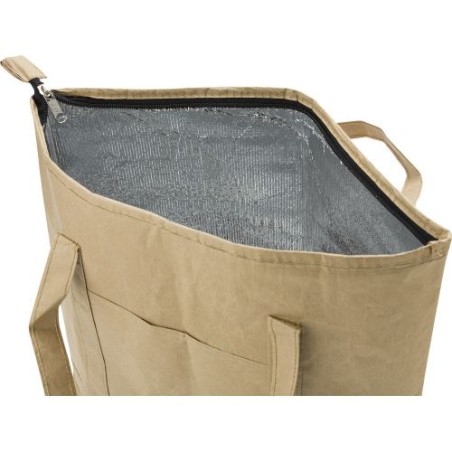 Sac isotherme  et pratique en papier laminé Oakley Matières : aluminium Couleurs : brun impression haute définition
