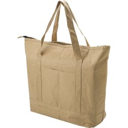 Sac isotherme  et pratique en papier laminé Oakley Matières : aluminium Couleurs : brun marquage laser ultra précis