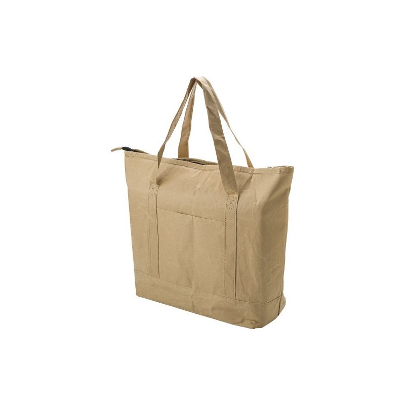 Sac isotherme  et pratique en papier laminé Oakley Matières : aluminium Couleurs : brun marquage laser ultra précis