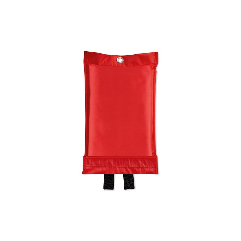 Couverture anti-feu personnalisée 100x95cm - BLAKE Matières : verre Couleurs : rouge personnalisable avec votre logo