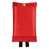 Couverture anti-feu personnalisée 100x95cm - BLAKE Matières : verre Couleurs : rouge personnalisable avec votre logo