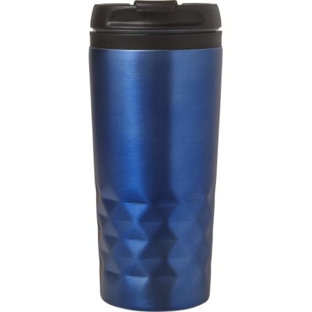 Mug isotherme personnalisé élégant à double paroi Lorraine Matières : métal Couleurs : noir cadeau client original
