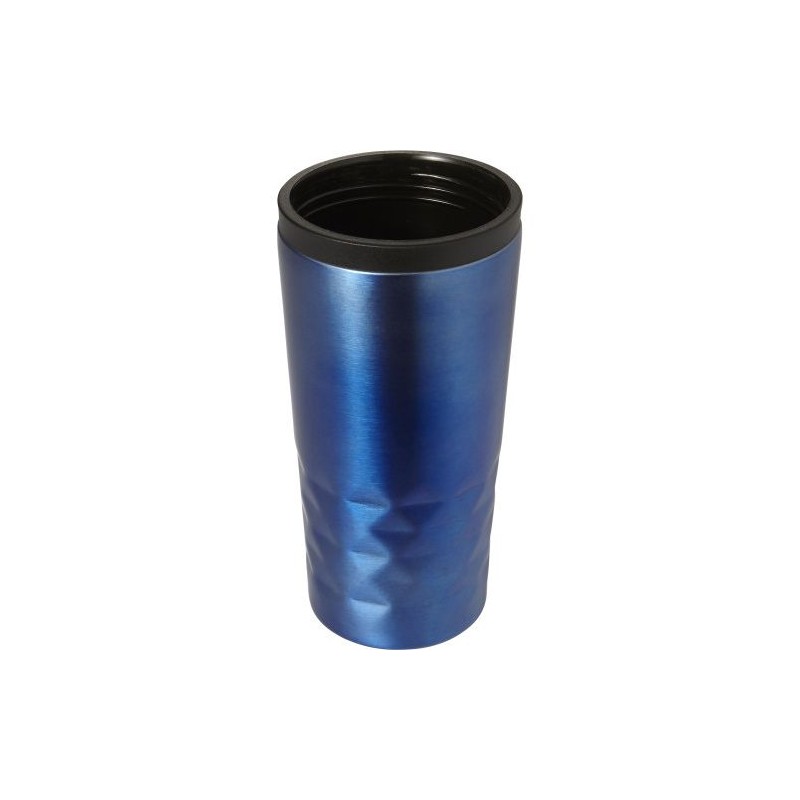 Mug isotherme personnalisé élégant à double paroi Lorraine Matières : métal Couleurs : noir cadeau entreprise pas cher