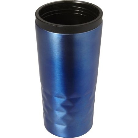 Mug isotherme personnalisé élégant à double paroi Lorraine Matières : métal Couleurs : noir cadeau entreprise pas cher
