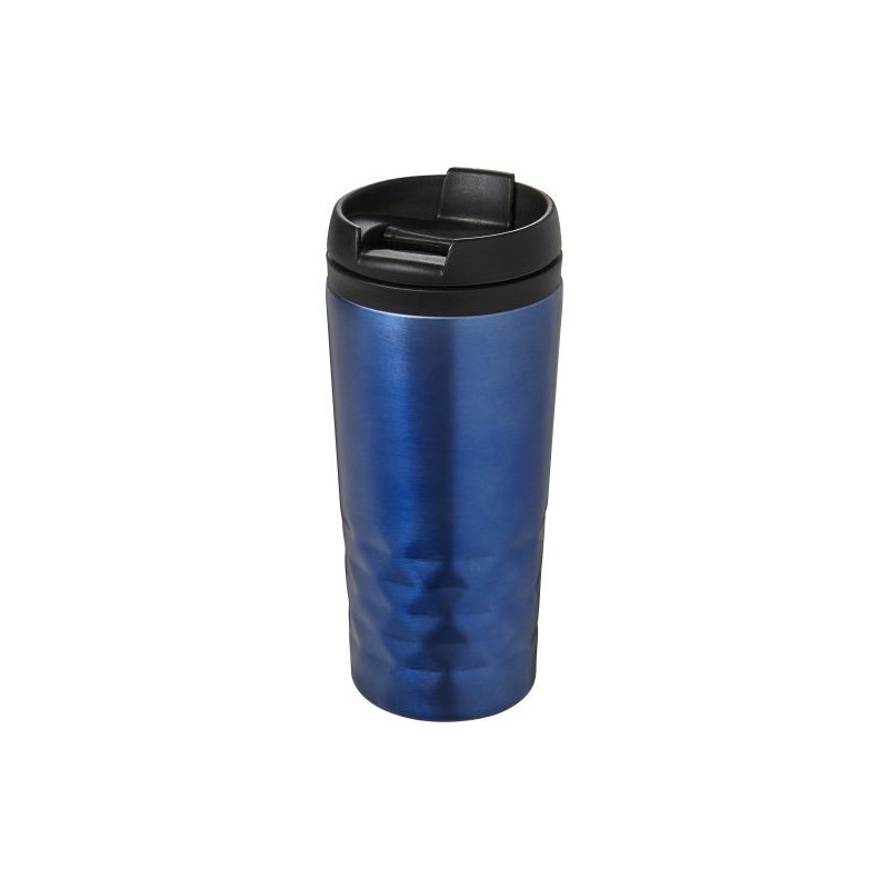 Mug isotherme personnalisé élégant à double paroi Lorraine Matières : métal Couleurs : noir livraison express 24h 48h