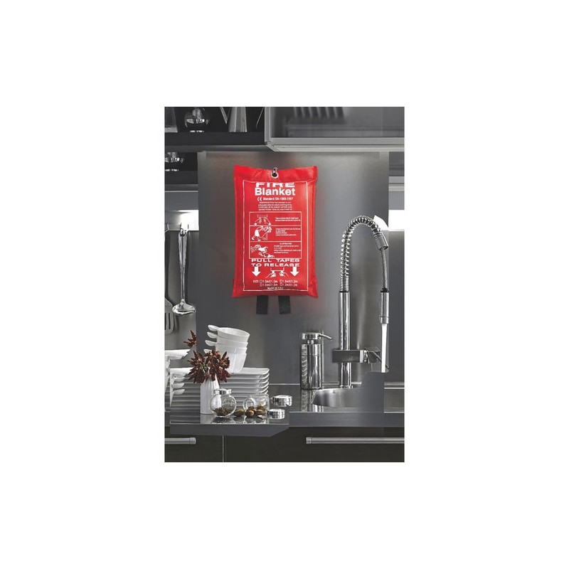 Couverture Anti-Feu 100x95cm BLAKE - Sécurité Maximale