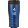 Mug isotherme personnalisé élégant à double paroi Lorraine Matières : métal Couleurs : bleu personnalisation sur mesure