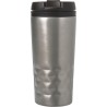 Mug isotherme personnalisé élégant à double paroi Lorraine Matières : métal Couleurs : argenté personnalisable avec votre logo
