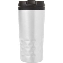 Mug isotherme personnalisé élégant à double paroi Lorraine Matières : métal Couleurs : blanc cadeau entreprise pas cher