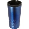 Mug isotherme personnalisé élégant à double paroi Lorraine Matières : métal Couleurs : rouge personnalisable avec votre logo