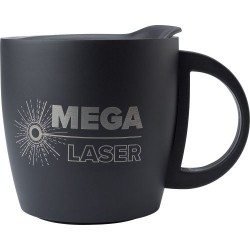 Mug isotherme étanche double paroi personnalisé Rania Matières : métal Couleurs : noir 2