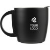 Mug isotherme étanche double paroi personnalisé Rania Matières : métal Couleurs : noir goodies publicitaire événementiel