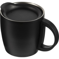 Mug isotherme étanche double paroi personnalisé Rania Matières : métal Couleurs : noir impression haute définition