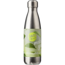 Gourde isotherme personnalisée en acier inoxydable de 500 ml Lombok objet publicitaire robuste