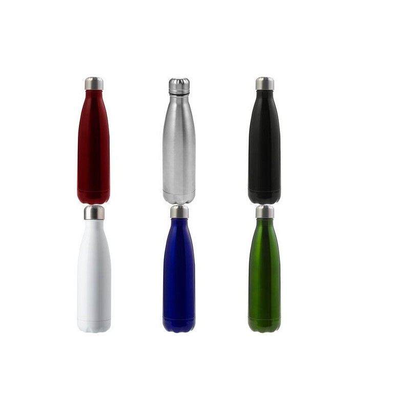 Gourde isotherme personnalisée en acier inoxydable de 500 ml Lombok Matières : acier inoxydable Couleurs : vert accessoire événe