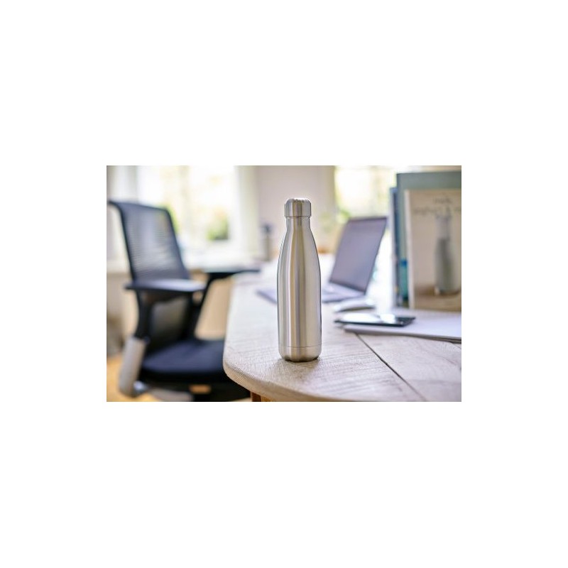 Gourde isotherme personnalisée en acier inoxydable de 500 ml Lombok Matières : acier inoxydable Couleurs : vert goodies entrepri